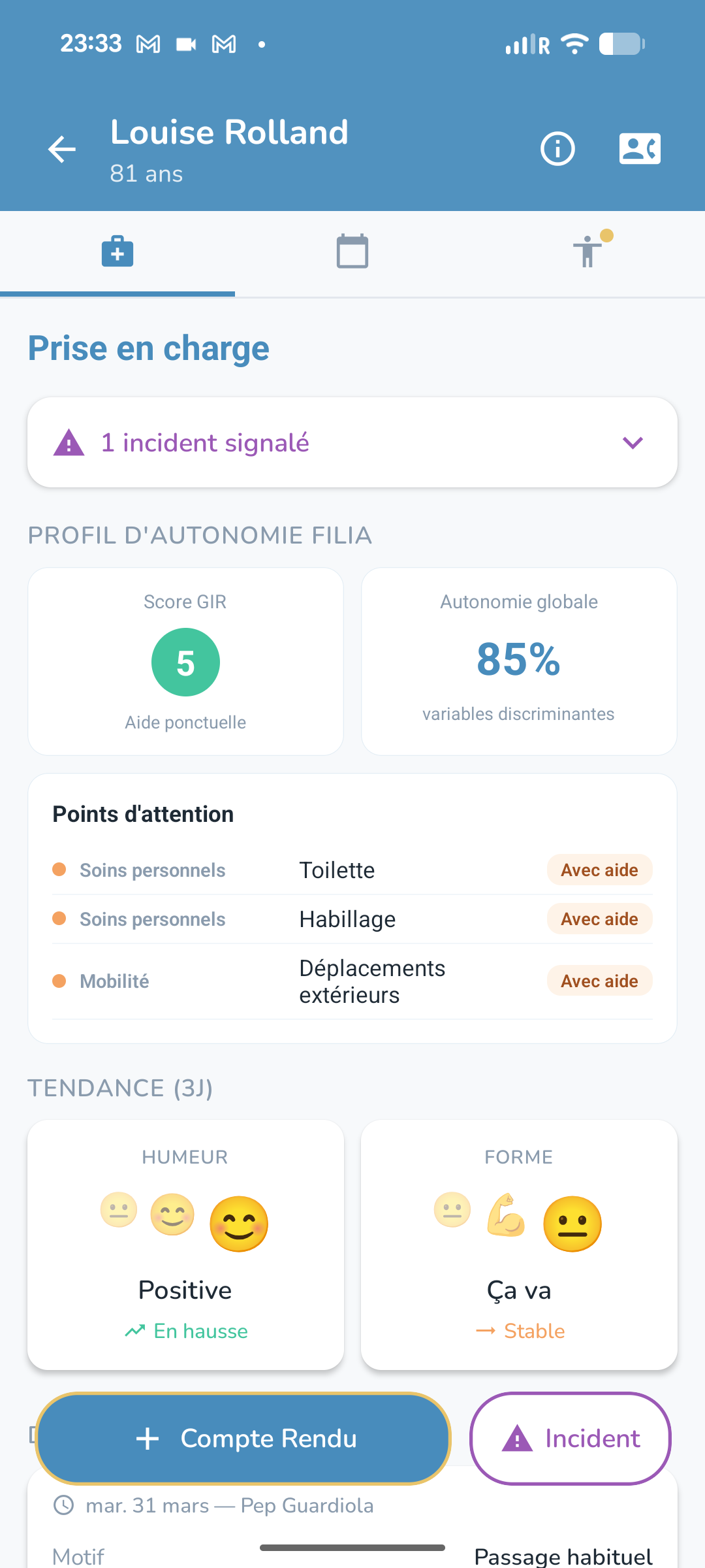 Application Filia
